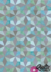 Kaleidoscope Block quilt layout