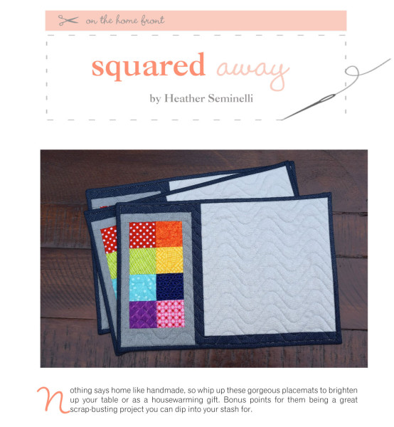 Squared Away Placemats